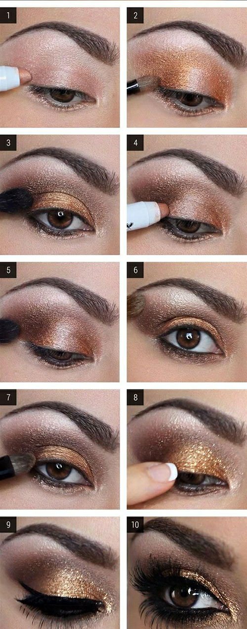 Gold Smokey Eye MakeupTutorial